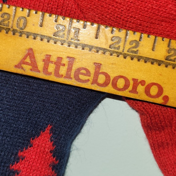 BOSTON RED SOX MLB ⚾️ Men's Relaxed Red/Blue Ugly Christmas Xmas Sweater EUC L - Picture 5 of 5